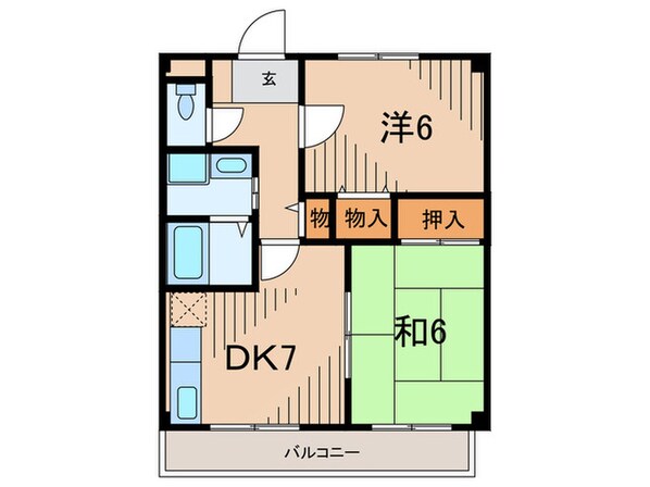 サンハイツ高司の物件間取画像